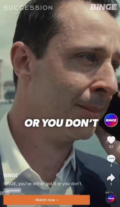 this insane ad for a streaming service here in Australia