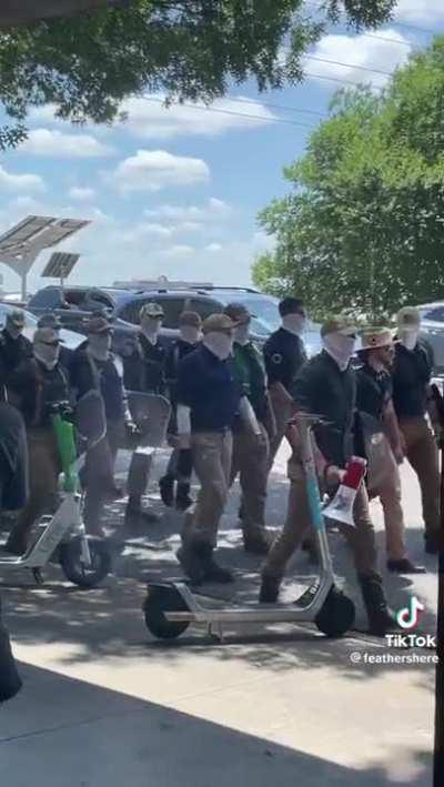 MAGA Nazis marching through Austin, Texas