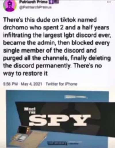 What an incredible spy!