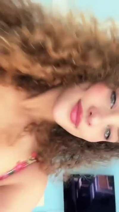 Trying on outfits (TikTok - 4/18/23)