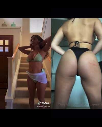 Big, jiggly tits on TikTok vs Reddit