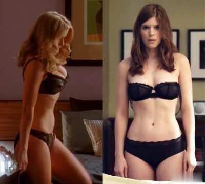 Alice Eve & Kate Mara in sexy lingerie