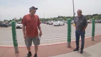 Holding a BLM sign in Arkansas, Disturbing