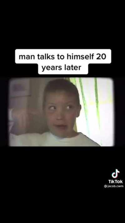 Boy interviews himself 20 years later