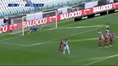 Juventus [3]-1 Torino: Cristiano Ronaldo free kick goal 61'