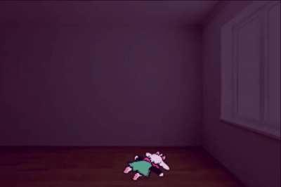 Ralsei waiting for Kris and Susie