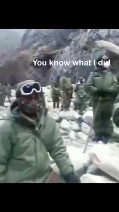 Indian and Chinese army fun talk