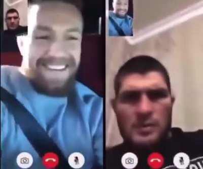 Ali Abdelaziz forgot his phone at Conor house and Khabib cannot believe his eyes 👀