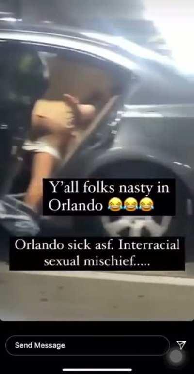 Having sex in an Orlando parking garage