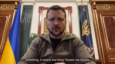 President Zelensky's Latest Address. 23/10/22. Duration 5m29. English Subtitles.