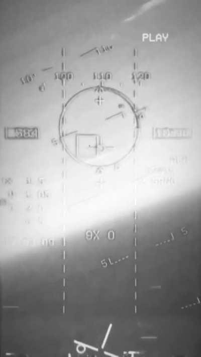Unidentified Russian Aircraft Intercepted by Ukrainian F-16BM HUD Footage Captured Over Black Sea
