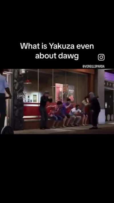 “Guys, play Yakuza, the story is very attractive”