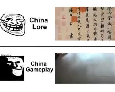 China lore vs gameplay 