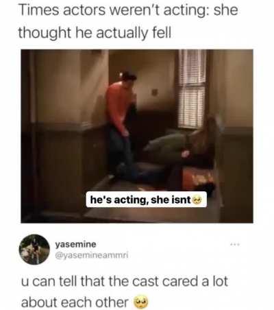 Omfg 😂 More than just acting.