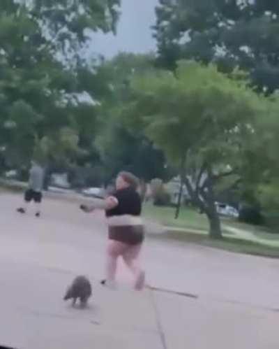 HMF while I race a raccoon.