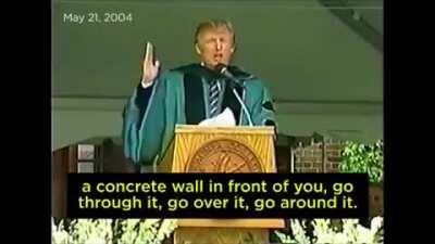 Trump giving some ironic motivation