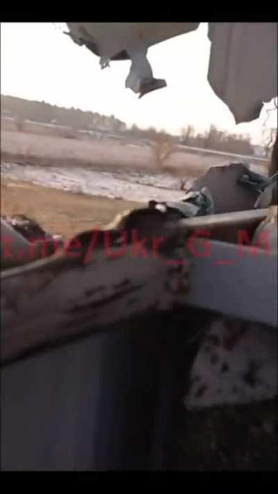 Ukrainian soldier recorded his wound