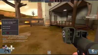 state of tf2 in 7 seconds (credit to zombiegordonf on yt)