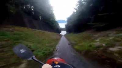 Drainage ditch kayaking