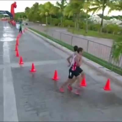 Brother Helped to the Finish Before Collapsing in Dramatic Triathlon