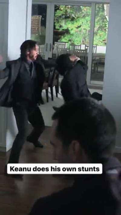 Just 57 year old Keanu kicking ass and doing his own stunts