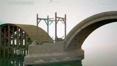 How bridges were built in Central Europe during the Middle Ages.