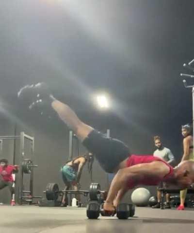 Handstand pushups on a whole 'nother level