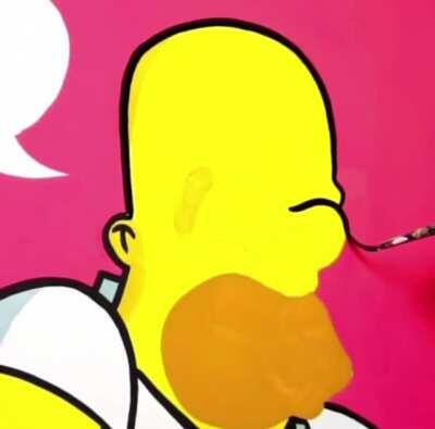 Homer Simpson painting