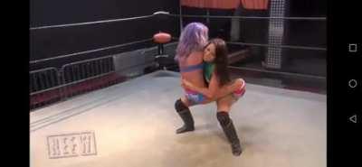 Violet Payne Bearhug to Ray Lyn