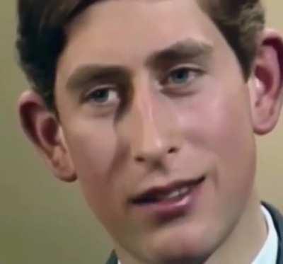 Young Prince Charles being asked about choosing a wife in the 1970s