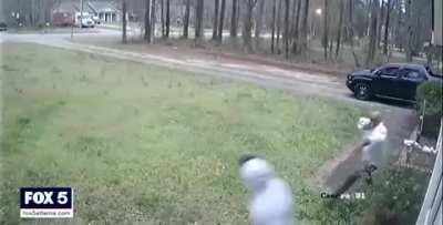 Father and son shootout caught on home security camera