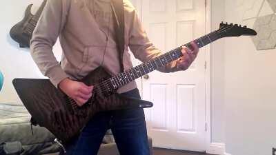 Periphery - Motormouth outro on my custom 6 string baritone explorer!