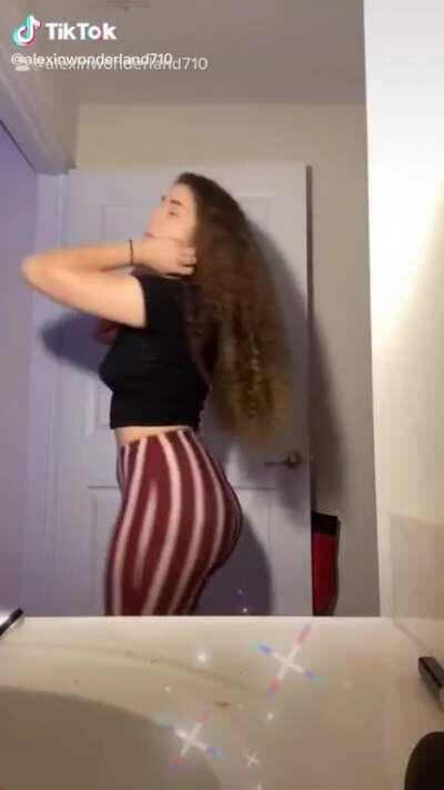 Showing her hair, her big f* thicc hair