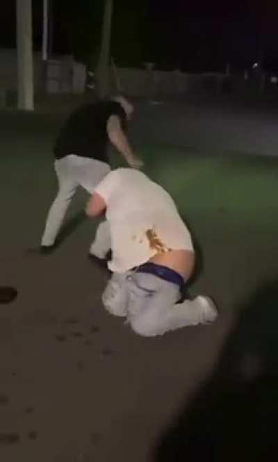 Man shits his pants while fighting