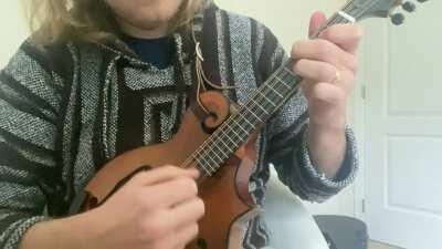 Doing a little experiment with melody and chords at the same time on “Blackberry Blossom”