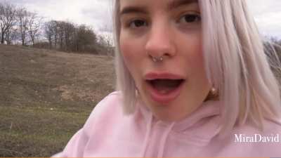 blowjob in the field