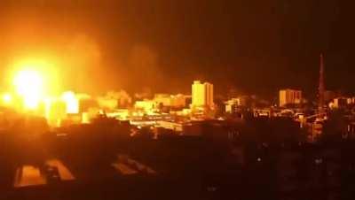 Gaza strikes happening now