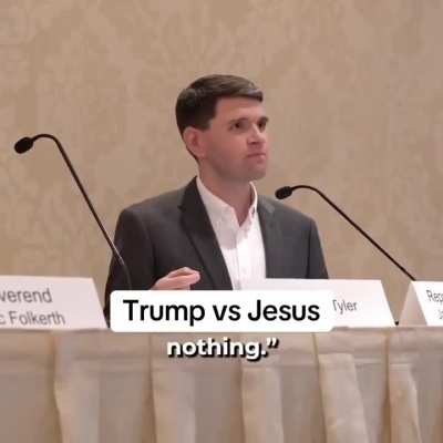 Texas Rep. James Talarico says Trump was everything Jesus failed to be.