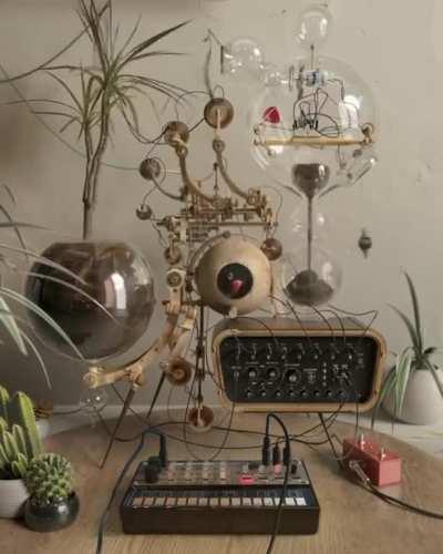 Handmade Analog-mechanical synthesizer