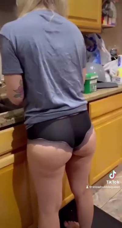 Just doing the dishes