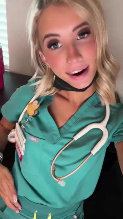 This nurse needs to relieve some stress 😉