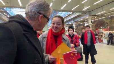 Today in Britain, main characters associated with the CCP demanded a piano player in a public place to stop filming because they were in the background