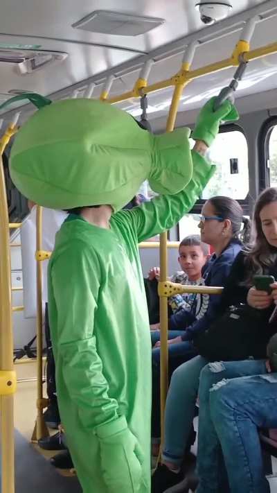 Peashooter in Public Transport