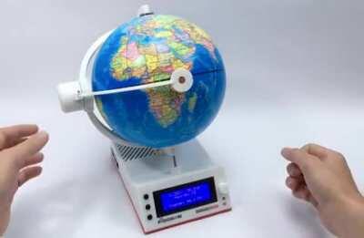 A radioglobe that plays radio stations from wherever you position the pointer.