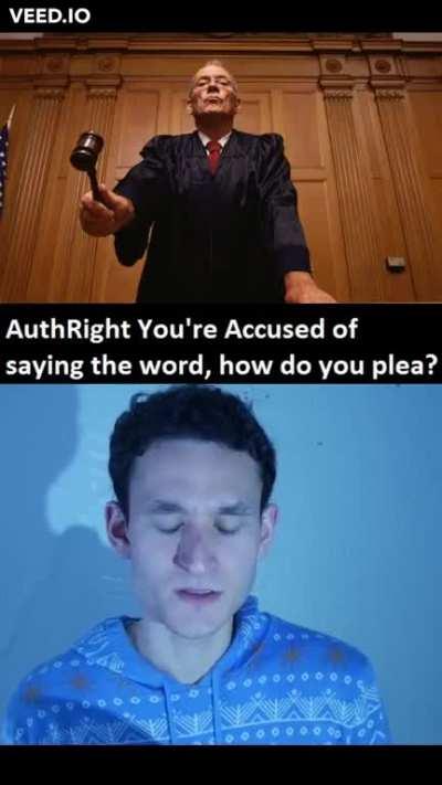 AuthRight is tried for his crimes of bigotry