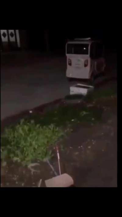 Wcgw lighting a firecracker outside someone’s house