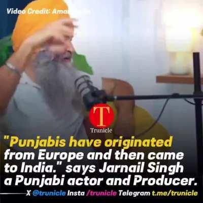 Punjabis wuz European saar not like others 