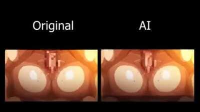 AI uncensored hentai side by side