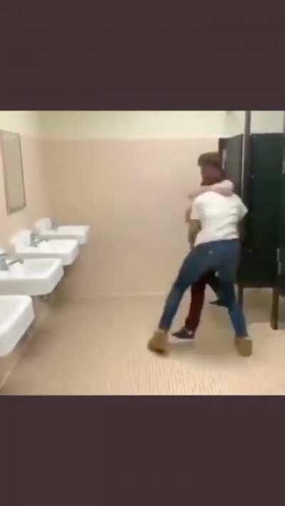 Bathroom fight ends with respect.