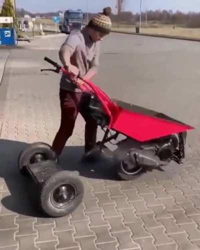 Wheelbarrow that drives!